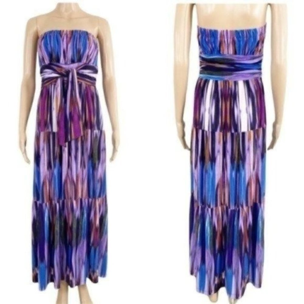 Donna Morgan Strapless Jersey Maxi dress size 6